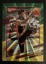 2021-22 Panini Donruss #95 JIMMY BUTLER - Holo Green and Yellow Laser Miami Heat