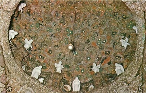 Grotto of the Redemption West Bend Iowa IA RPPC Ceiling of the Blessed Postcard - Imagen 1 de 2