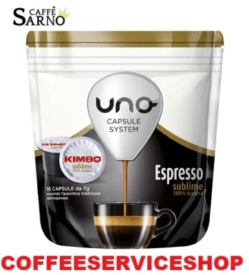 384 CAPSULE KIMBO UNO SYSTEM SUBLIME 100% ARABICA ORIGINALI