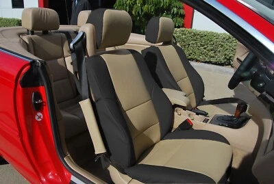 for BMW 3 SERIES CONVERTIBLE 2000~2006 CUSTOM FIT STANDARD 2 FRONT SEAT COVERS - Image 1 of 4