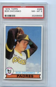 1979 Topps Bob Owchinko San Diego Padres #488 ⭐️💥🎯 PSA Calificado 8 - Imagen 1 de 2