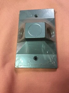 ⭐ Lote de 5 Fundas para Porta Lámparas, RC-2V Gris Ubicación Húmeda Dos Agujeros KO 1/2"  - Imagen 1 de 3