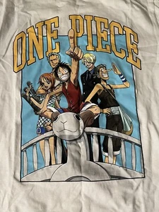 Old Navy One Piece Medium T-shirt White Manga NWT - Picture 1 of 3