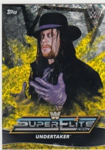 UNDERTAKER 2021 TOPPS WWE SUPER ELITE ICON YELLOW IC9 - Picture 1 of 1