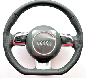 Audi TT RS A3 S3 R8 A4 S4 A5 S5 A6 S6 A8 Q5 Q7 S Line Flaches Lenkrad unten - Bild 1 von 10