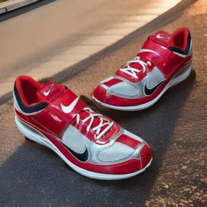 NIKE Zoom TJ Triple Jump Track Spikes Mens 11.5 Metallic Red Black Gray NIB Rare - Picture 1 of 16