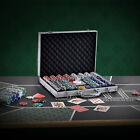 VEVOR 500-Piece Poker Chip Set with Aluminum Case Cards 11.5 Gram Casino Chips