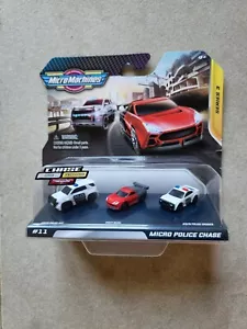 USA Micro Machines Series 3 Chase Starter Pack Of 3 Cars - #11 Police Chase - Bild 1 von 2