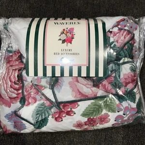 Waverly Pleasant Valley Queen Bettrock Blumen Traube Neu im Paket 14 Zoll Tropfen - Bild 1 von 7