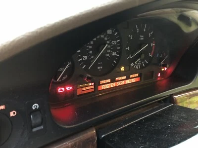 BMW E39 540i 540 E38 740iL 740i 750iL 740 speedometer cluster gauges 251K MILE - Image 1 of 4