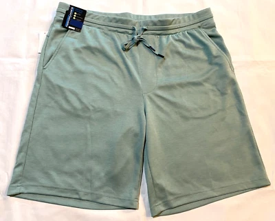 NWT-ROUNDTREE & YORKE MENS 10" IN CLASSIC FIT ELASTIC WAISTBAND SHORT-GREEN-2XLT - Image 1 of 4