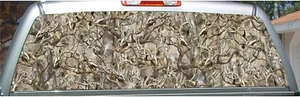 Obliteration buck camouflage rear window view thru graphic decal - Picture 1 of 2