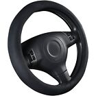 New Ultra Suede Black Steering Wheel Cover Heavy Duty 14.5"-15.5''