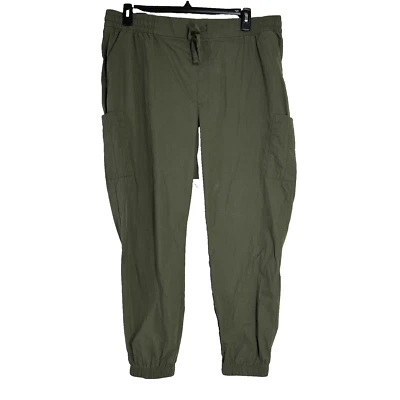 Pantalón de chándal Old Navy para mujer XL verde oliva elástico con bolsillos en la cintura elástico Foto 1 de 4