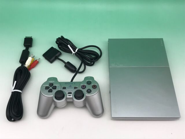 PS2 Slim Console SCPH-77000 SS NTSC-J Silver Playstation2 Tested System 64