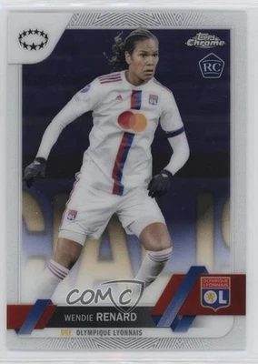 2022-23 Topps Chrome UEFA Women's Champions League Wendie Renard #91 Rookie RC - Image 1 of 2