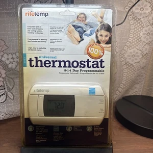Rite Temp 6022 5-1-1 Universal Programmable Thermostat White New House Heat - Picture 1 of 9