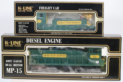 K-Line MP-15 Train K-2252IC KCC  #906 and K-LINE O-GAUGE K-90011 Floodlight Car  - Image 1 of 3