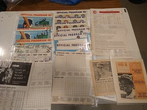 CHICAGO CUBS/WRIGLEY FIELD BASEBALL OFFICIAL PROGRAM / PRESS RADIO & TV NEWS LOT - Picture 1 of 18