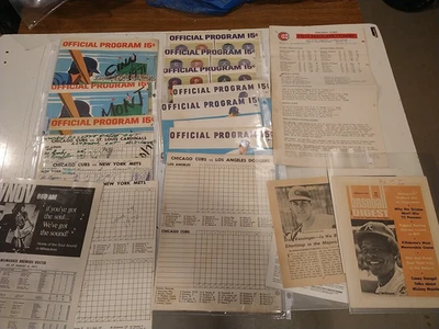 CHICAGO CUBS/WRIGLEY FIELD BASEBALL OFFICIAL PROGRAM / PRESS RADIO & TV NEWS LOT - Image 1 of 4