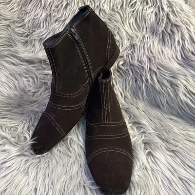 Bottega Veneta Marrón Botas Gamuza Zapatos 44 ue EE. UU. 10,5 Org $1500 Foto 1 de 4