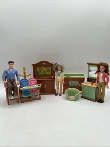 Lote de muebles de cocina y baño Fisher Price Loving Family para casa de muñecas Mattel - Imagen 1 de 24