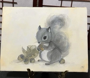 Quadro acrilico su tela dipinto a mano originale "Bellezza della natura" unico nel suo genere - Foto 1 di 6