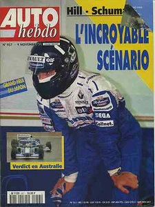 AUTO HEBDO n°957 09/11/1994 GP JAPON MAZDA MX3 TIGRA 1.6 AUDI A4 - Foto 1 di 1