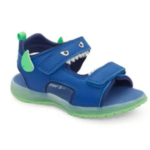  CARTER'S LIGHT UP TODDLER BOYS SANDALS MONSTER OR DINOSAUR 6 7 8 9 12 CHOICE! - Picture 1 of 21