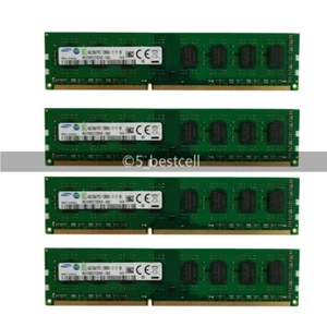4GB 8GB 16GB 1X 2X DDR3 DIMM 1600MHz PC3-12800 Non-ECC Desktop PC Memory RAM LOT - Picture 1 of 9