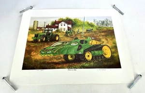 RL Crouse "Versprechen an unsere Zukunft" 221/2000 Druck signiert mit Echtheitszertifikat John Deere Traktor - Bild 1 von 7