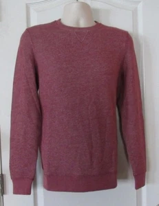 BT Supply Co Crew Neck Long Sleeve Pullover Sweatshirt Cabernet Men's Sz S NWT - Picture 1 of 1