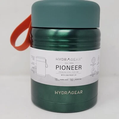 HydraGear Food Jar 32 oz Pioneer Green Stainless Steel BPA Free Screw Lid - Image 1 of 4