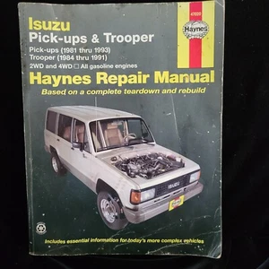 Isuzu Pick-up Truck 1981-1993 Trooper 1984-1992 Haynes Repair Manual - Picture 1 of 6