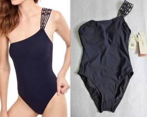 Neu mit Etikett Gottex Classics MOOTINI One Piece Badeanzug Größe 8 schwarz Netzriemen $ 178 - Bild 1 von 15