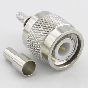 TNC Crimp Plug for RG316 RG174, 50 Ohm Easy Solder Window, Male Plug - Picture 1 of 4