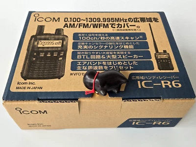 Icom IC-R6 Wide Band Handheld Receiver 0.100~1309.995MHz Unblocked Made in Japan - Image 1 of 4