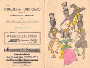 C5570) COMPAGNIA DEL TEATRO COMICO,TEATRO DEL CORSO DI BOLOGNA, CALENDARIO 1942 - Picture 1 of 2