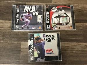 LOTE 3 JUEGOS PLAYSTATION PS1 MLB 99, MLB 2003, PGA TOUR 98. L2 - Imagen 1 de 7