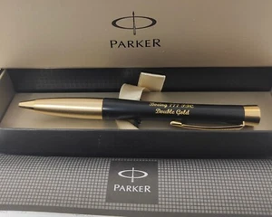 Parker Pen Bae Systems Boeing 777 Double Gold Pen - Foto 1 di 5
