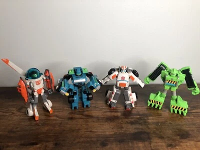 Playskool Heroes Transformers Rescue Bots Figures Lot of 4 - Image 1 of 4