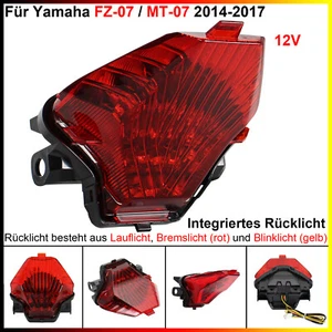 Integriertes LED-Rücklicht mit Blinkern - Für Yamaha FZ-07/MT-07 2014-2017 2016 - Bild 1 von 10