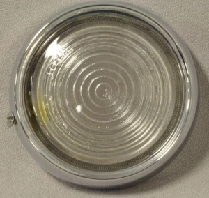 Jaguar Turn signal lens and bezel XK140-150, MK2,MK7-8-9 NEW - Bild 1 von 2