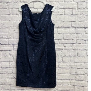 Connected Apparel Sheath Dress Floral Jacquard Sleeveless Party Dress 12 - Bild 1 von 5