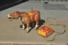 Vintage MT Warenzeichen Einzigartig Litho Pferd Batterie Blech Spielzeug, Japan