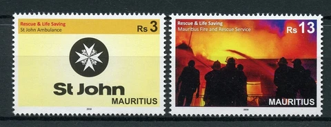 Mauritius 2018 MNH Fire Rescue & Life Saving St John Ambulance 2v Medical Stamps Cover