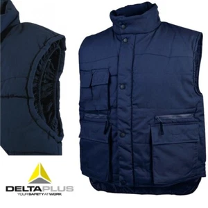 MENS HIGH QUALITY PADDED WORK BODYWARMER GILET BODYWARMER MULTI POCKET VEST SIZE - Picture 1 of 2