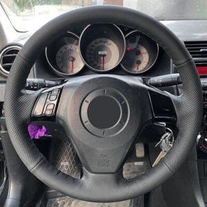 1x DIY Leather Steering Wheel Cover For Old Mazda 3 Mazda 5 Mazda 6 Pentium B70 - Picture 1 of 14