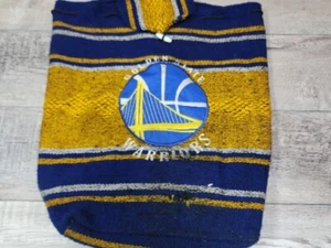 GOLDEN STATE WARRIORS NBA TEAM BLUE Woven Backpack NBA Hippie Bag Used - Picture 1 of 6