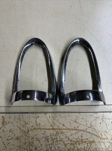 1955 Chevrolet Tail light rim trim bezel Bel Air stop turn Chevy LH RH Pair - Picture 1 of 21